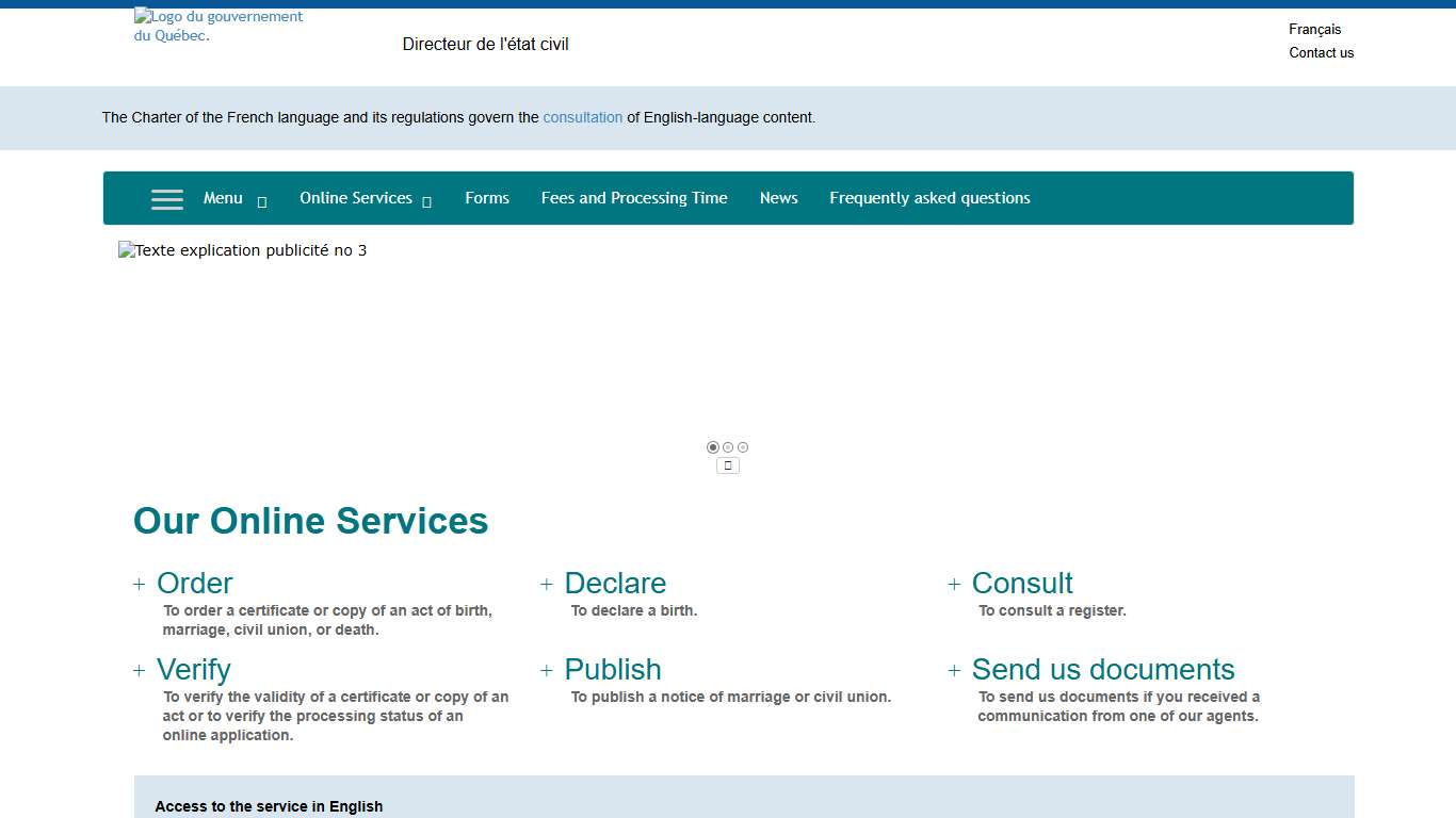 Directeur de l'état civil - Home